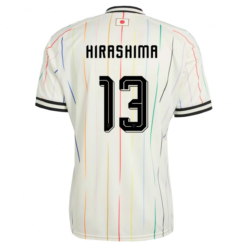 Danxenレディース日本Daigo Hirashima#13白 黒アウェイシャツ26-28ジャージーユニフォーム