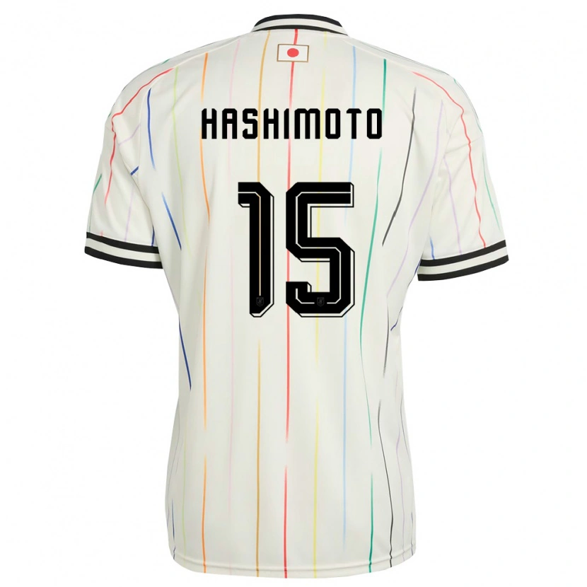 Danxenレディース日本Jua Hashimoto#15白 黒アウェイシャツ26-28ジャージーユニフォーム