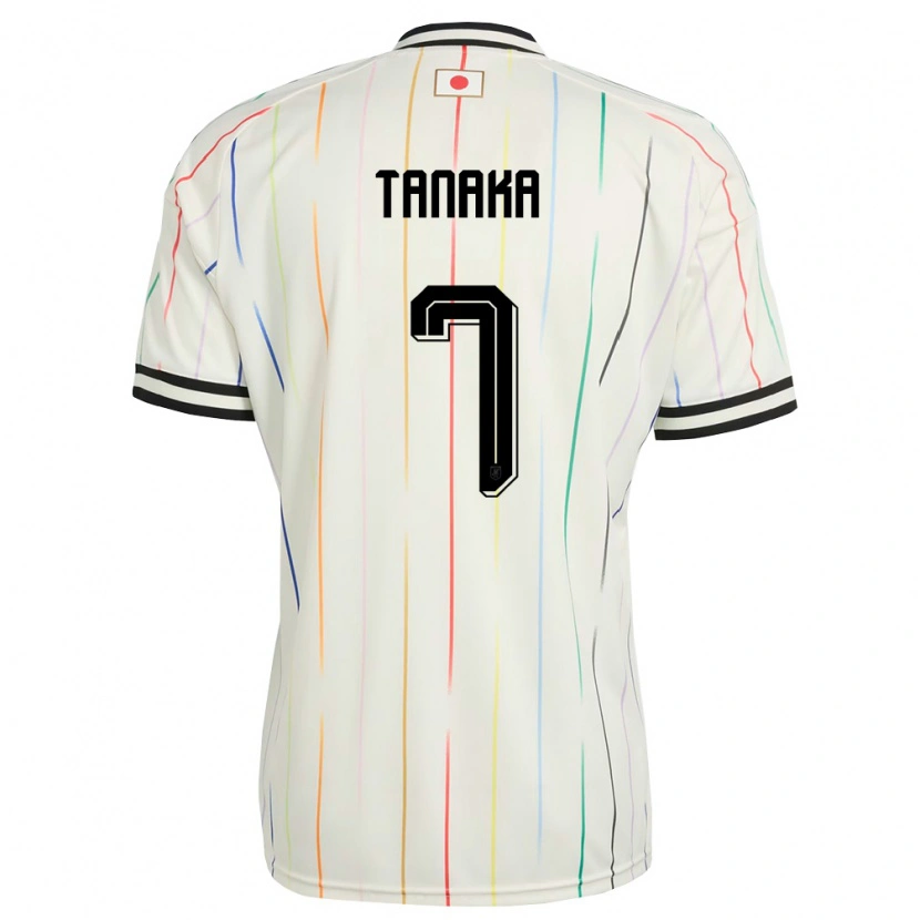 Danxenレディース日本田中碧#7白 黒アウェイシャツ26-28ジャージーユニフォーム