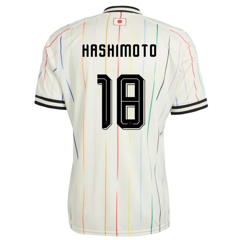 Danxenレディース日本Yuito Hashimoto#18白 黒アウェイシャツ26-28ジャージーユニフォーム