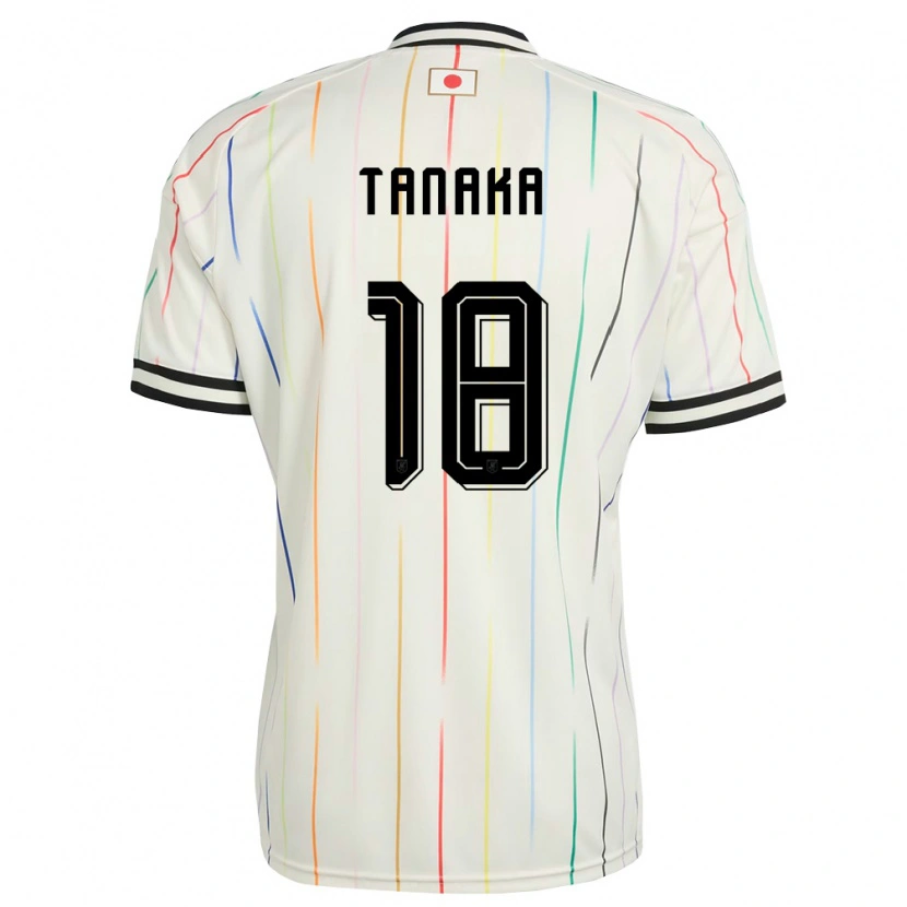 Danxenレディース日本桃子 田中#18白 黒アウェイシャツ26-28ジャージーユニフォーム