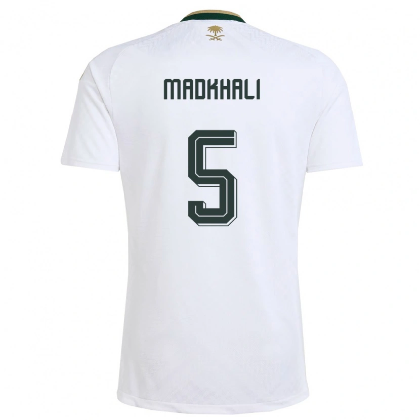 DanxenレディースサウジアラビアMohammed Madkhali#5白 緑 金アウェイシャツ26-28ジャージーユニフォーム