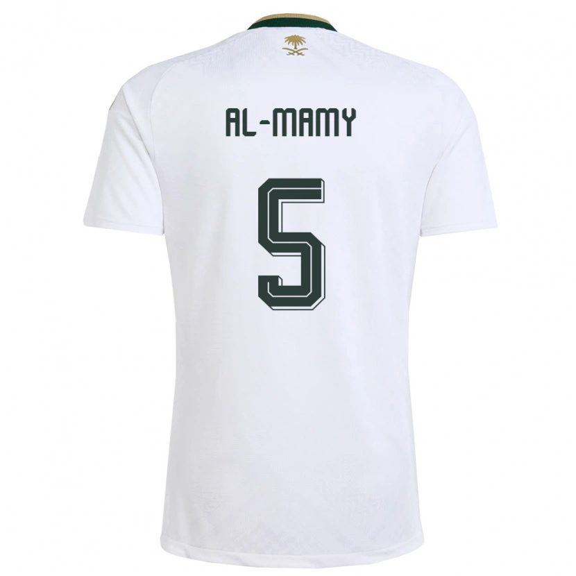 DanxenレディースサウジアラビアAbdulrahman Al-Mami#5白 緑 金アウェイシャツ26-28ジャージーユニフォーム