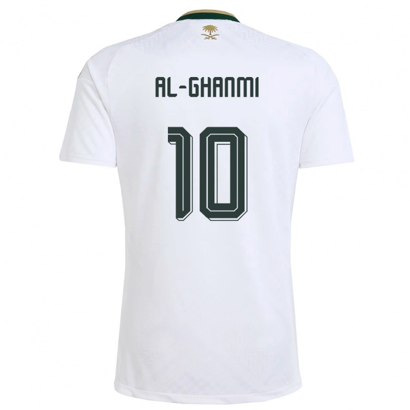 DanxenレディースサウジアラビアOmar Al-Ghanmi#10白 緑 金アウェイシャツ26-28ジャージーユニフォーム