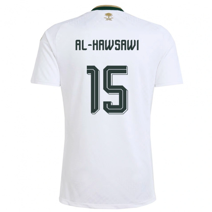 DanxenレディースサウジアラビアSuhayb Al-Hawsawi#15白 緑 金アウェイシャツ26-28ジャージーユニフォーム