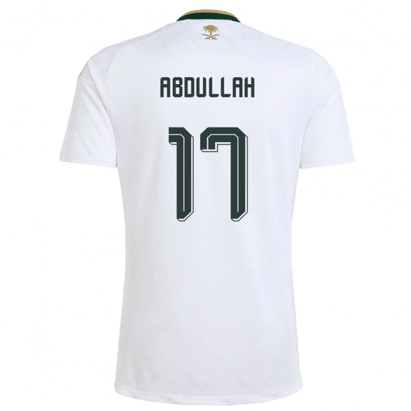 DanxenレディースサウジアラビアSalem Abdullah#17白 緑 金アウェイシャツ26-28ジャージーユニフォーム