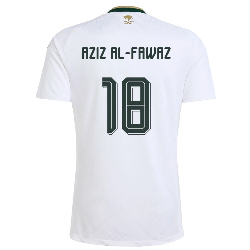 DanxenレディースサウジアラビアAbdul Aziz Al-Fawaz#18白 緑 金アウェイシャツ26-28ジャージーユニフォーム