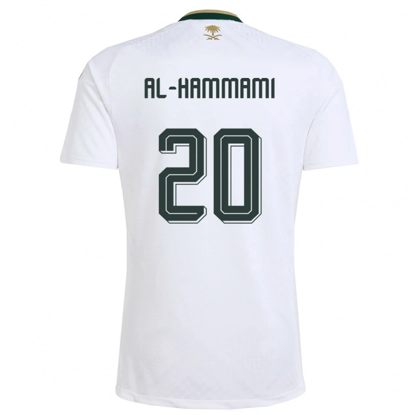 Danxenレディースサウジアラビアハマム・アル・ハマミ#20白 緑 金アウェイシャツ26-28ジャージーユニフォーム