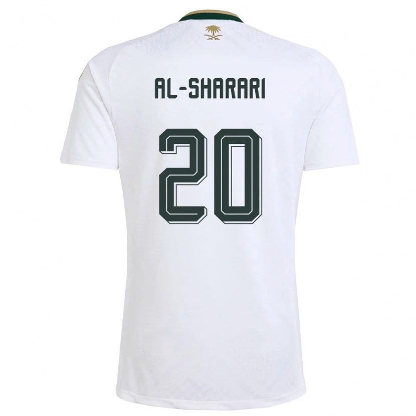 DanxenレディースサウジアラビアEssa Al-Sharari#20白 緑 金アウェイシャツ26-28ジャージーユニフォーム