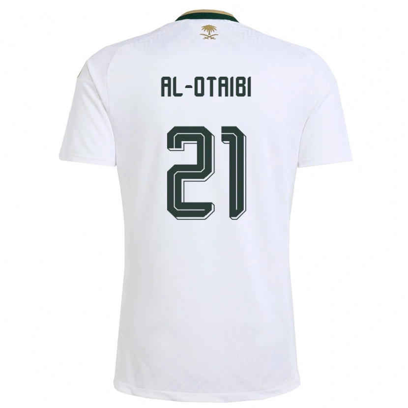 DanxenレディースサウジアラビアAbdulrahman Al-Otaibi#21白 緑 金アウェイシャツ26-28ジャージーユニフォーム