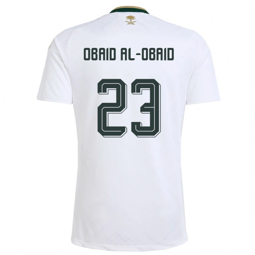 Danxenレディースサウジアラビアアブドゥッラフマーン・アル・オバイド#23白 緑 金アウェイシャツ26-28ジャージーユニフォーム