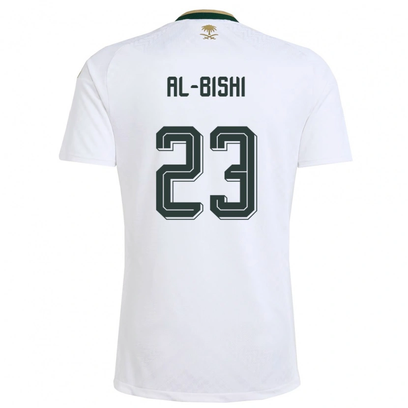 Danxenレディースサウジアラビアアブドゥラ・アル・ビシ#23白 緑 金アウェイシャツ26-28ジャージーユニフォーム