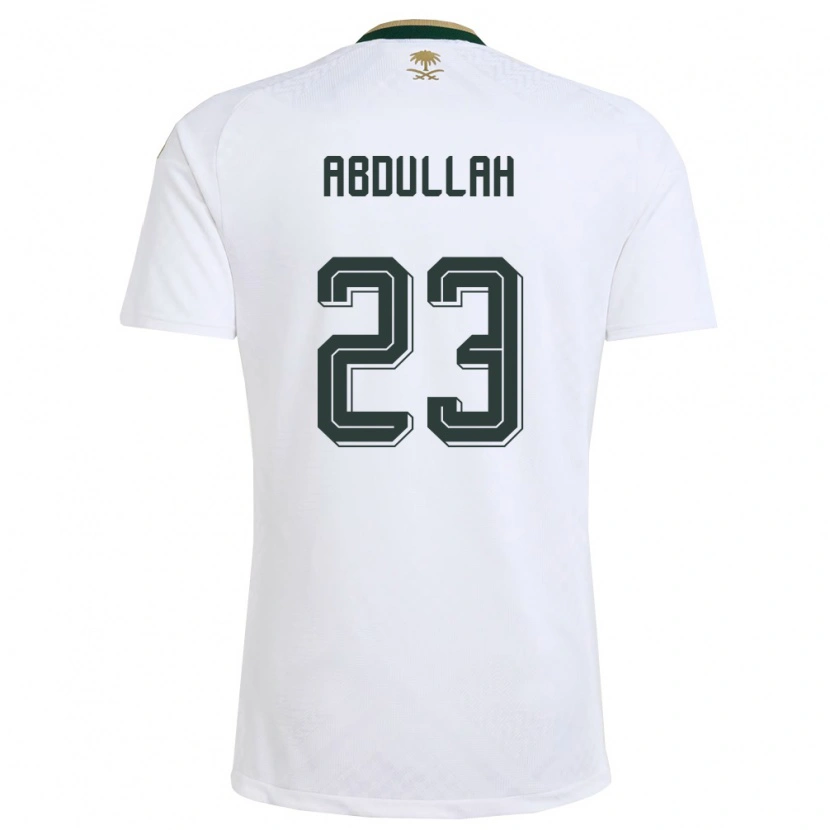 DanxenレディースサウジアラビアNawaf Abdullah#23白 緑 金アウェイシャツ26-28ジャージーユニフォーム