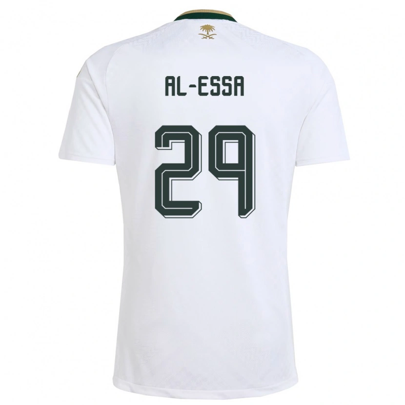 DanxenレディースサウジアラビアAli Al-Essa#29白 緑 金アウェイシャツ26-28ジャージーユニフォーム