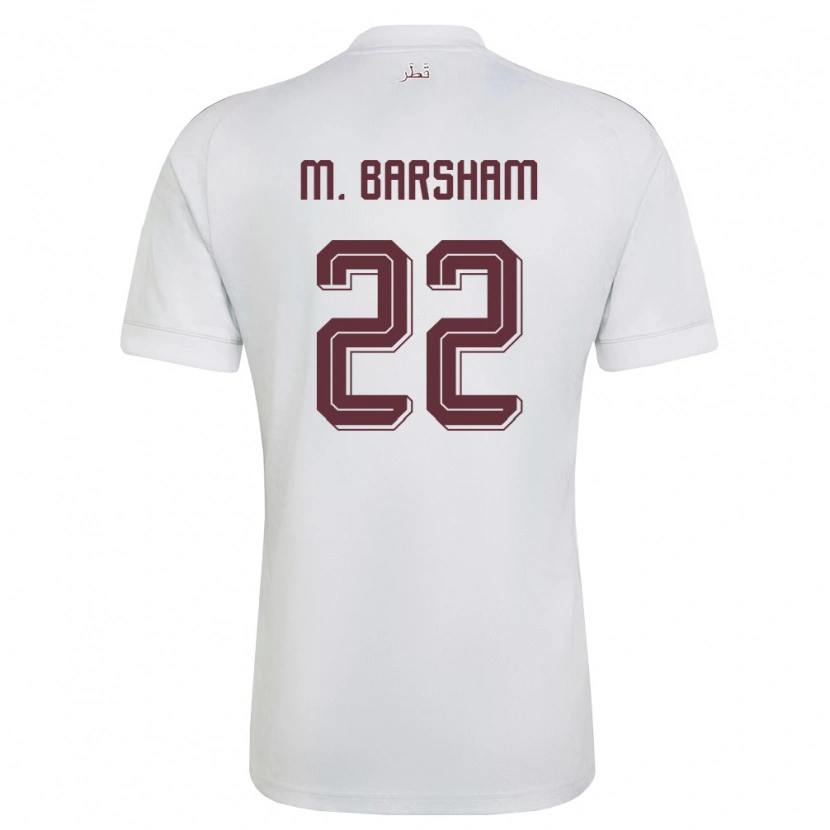 Danxenレディースカタールマシャアル・アイサ・バルシャム#22白 バーガンディアウェイシャツ26-28ジャージーユニフォーム