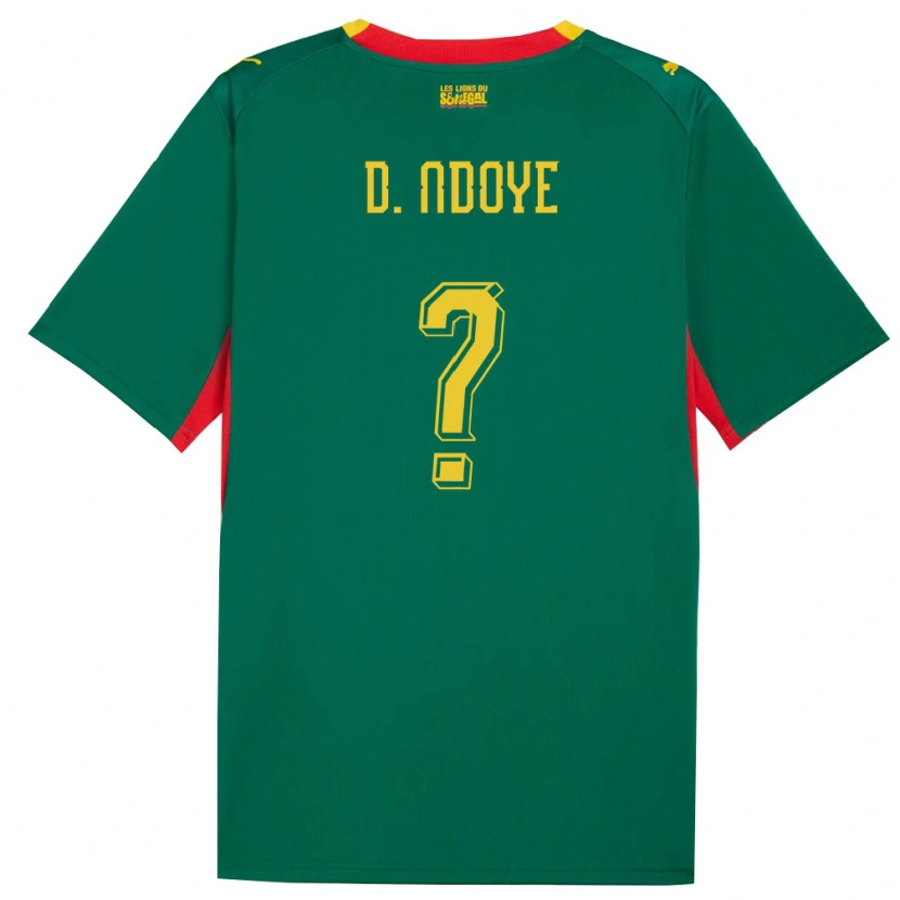 DanxenレディースセネガルDiabel Ndoye#0緑 黄 赤アウェイシャツ26-28ジャージーユニフォーム