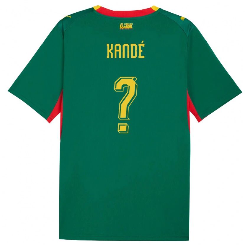 DanxenレディースセネガルYafaye Kandé#0緑 黄 赤アウェイシャツ26-28ジャージーユニフォーム