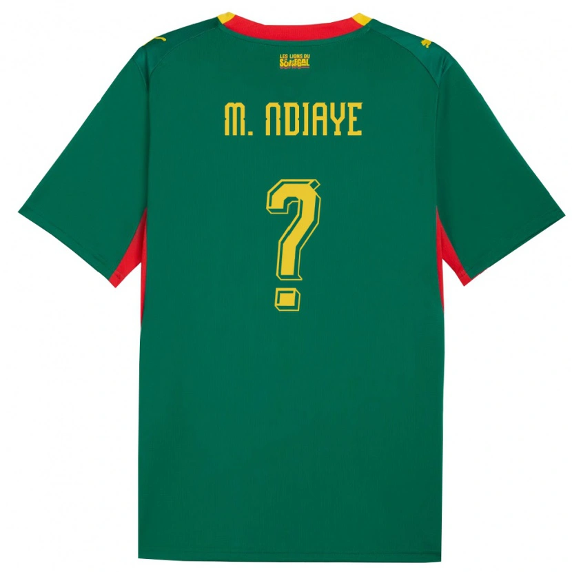 DanxenレディースセネガルMadicke Ndiaye#0緑 黄 赤アウェイシャツ26-28ジャージーユニフォーム