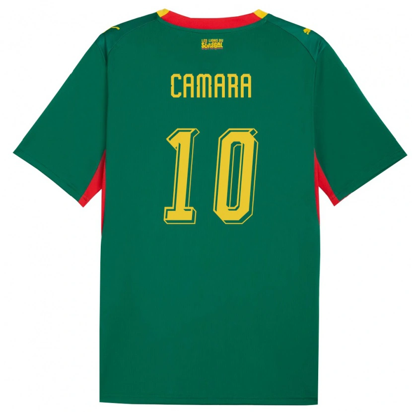 DanxenレディースセネガルAlwaly Camara#10緑 黄 赤アウェイシャツ26-28ジャージーユニフォーム