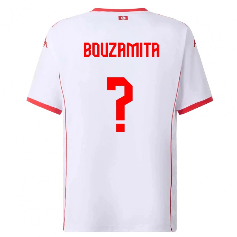 DanxenレディースチュニジアAlexandre Bouzamita#0白 赤アウェイシャツ26-28ジャージーユニフォーム