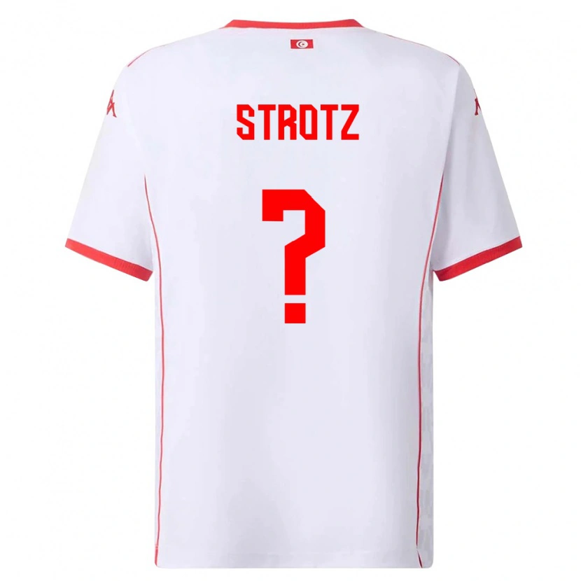 DanxenレディースチュニジアNoam Strotz#0白 赤アウェイシャツ26-28ジャージーユニフォーム