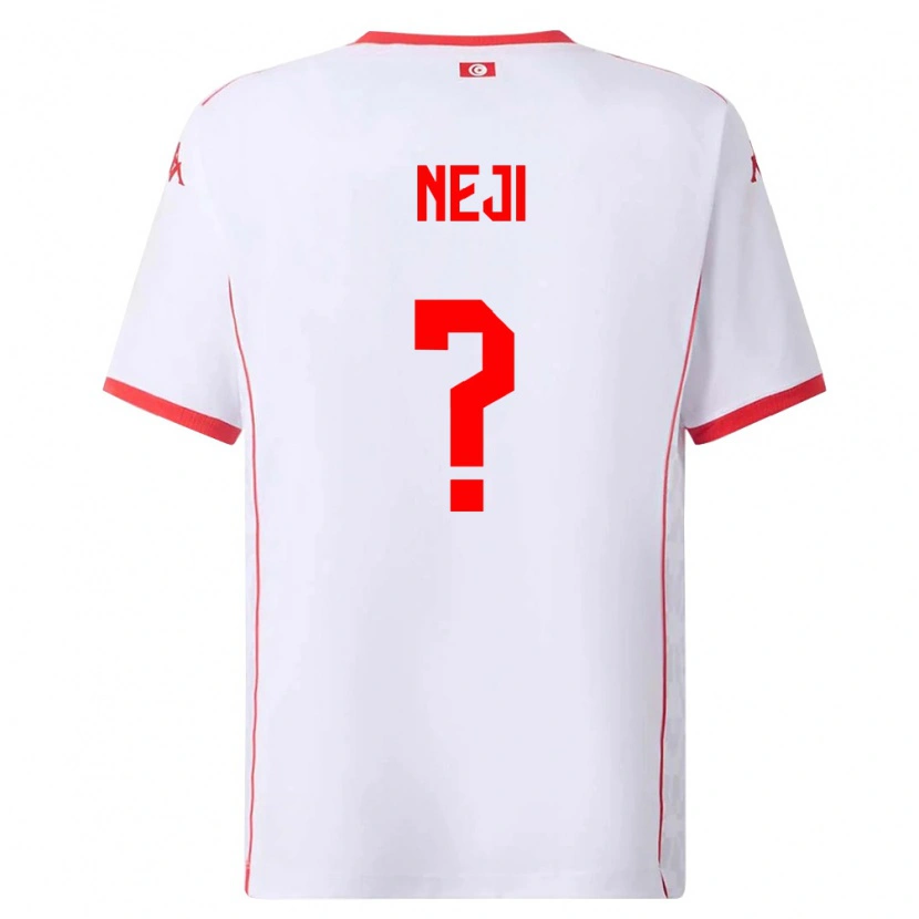 DanxenレディースチュニジアFares Neji#0白 赤アウェイシャツ26-28ジャージーユニフォーム