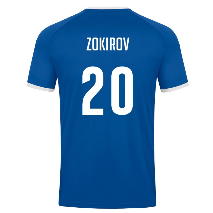 DanxenキッズウズベキスタンFeruzjon Zokirov#20ロイヤルブルー 白ホームシャツ26-28ジャージーユニフォーム