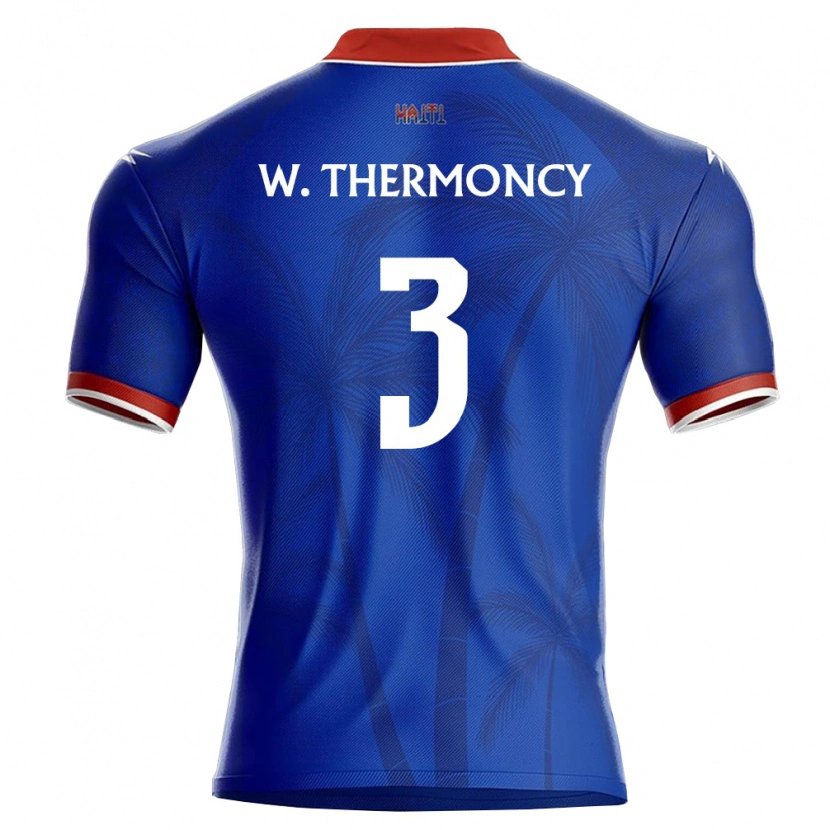 DanxenキッズハイチWasson Thermoncy#3青 赤 白ホームシャツ26-28ジャージーユニフォーム