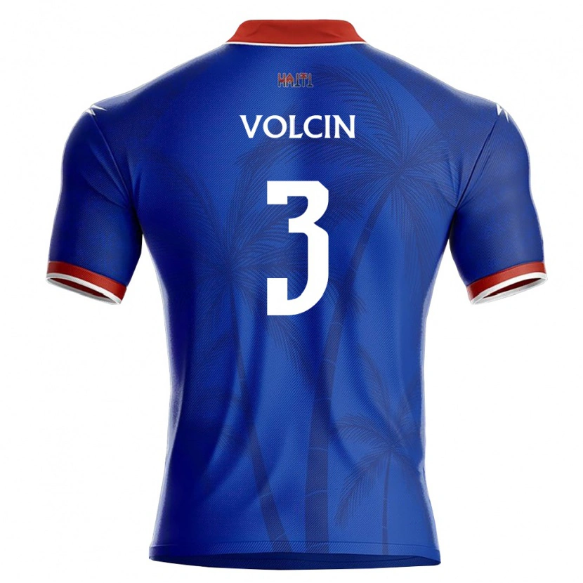 DanxenキッズハイチStanley Volcin#3青 赤 白ホームシャツ26-28ジャージーユニフォーム