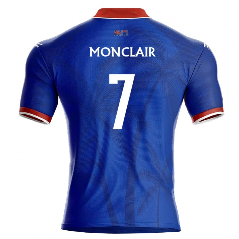 DanxenキッズハイチJordy Monclair#7青 赤 白ホームシャツ26-28ジャージーユニフォーム