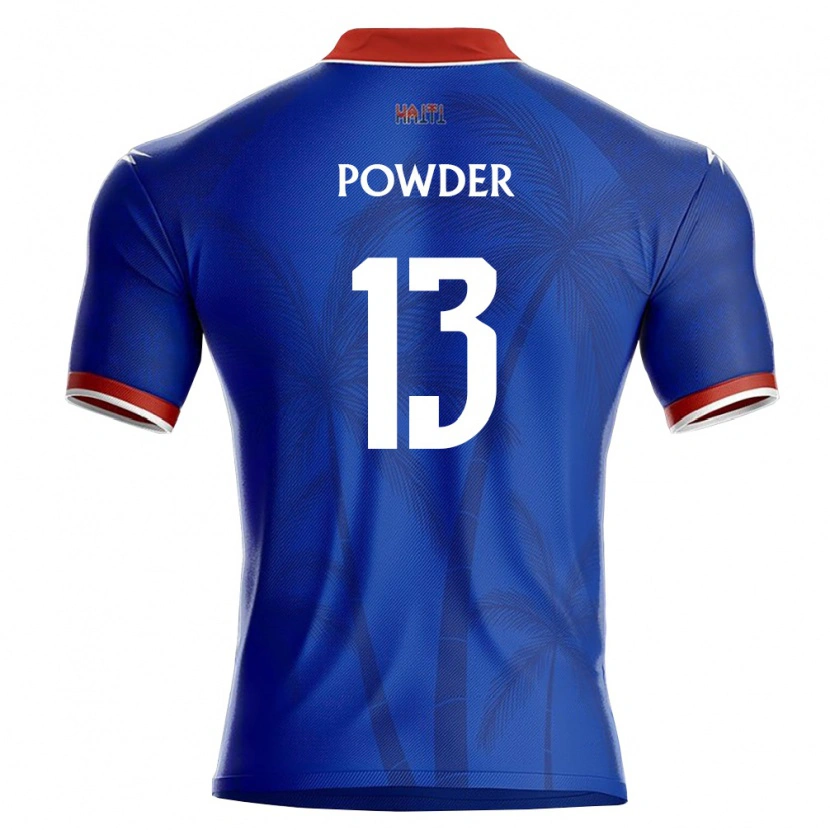 DanxenキッズハイチSeth Powder#13青 赤 白ホームシャツ26-28ジャージーユニフォーム
