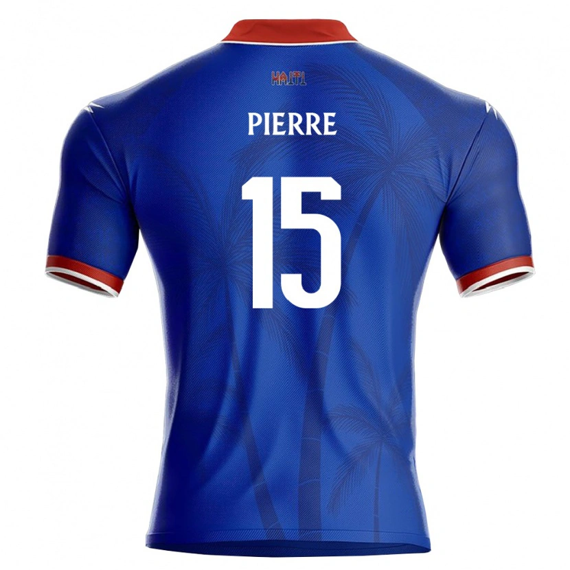 DanxenキッズハイチDenilson Pierre#15青 赤 白ホームシャツ26-28ジャージーユニフォーム