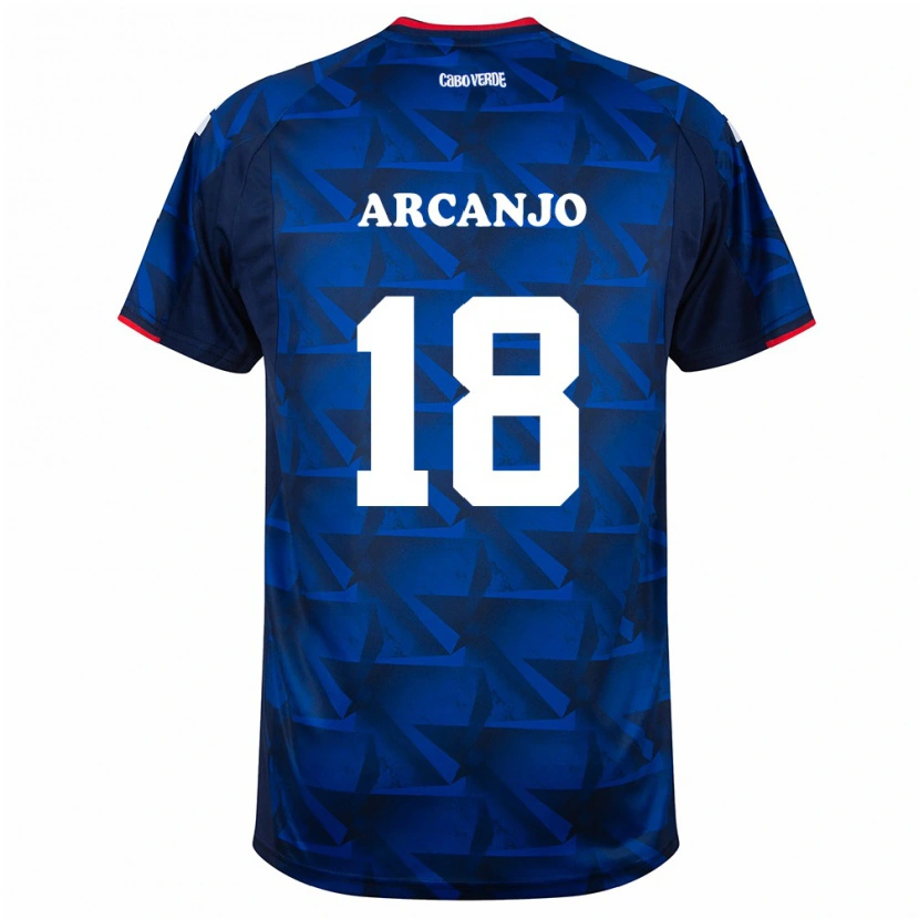 Danxenキッズカーボベルデテルモ・アルカンジョ#18ロイヤルブルー 赤ホームシャツ26-28ジャージーユニフォーム