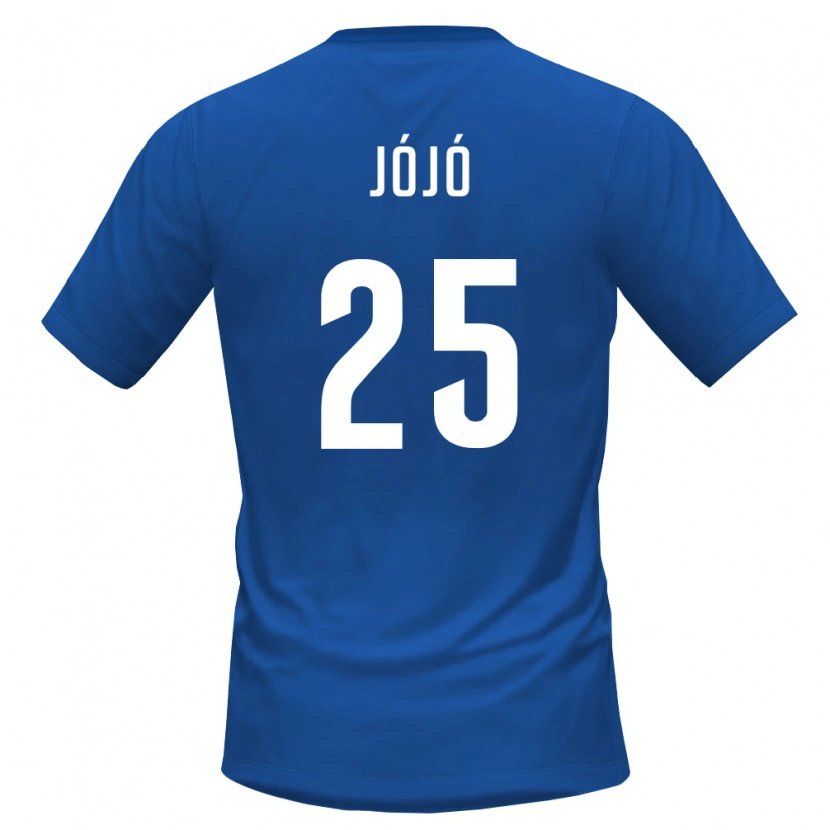 DanxenキッズカーボベルデJójó#25ロイヤルブルー 赤ホームシャツ26-28ジャージーユニフォーム