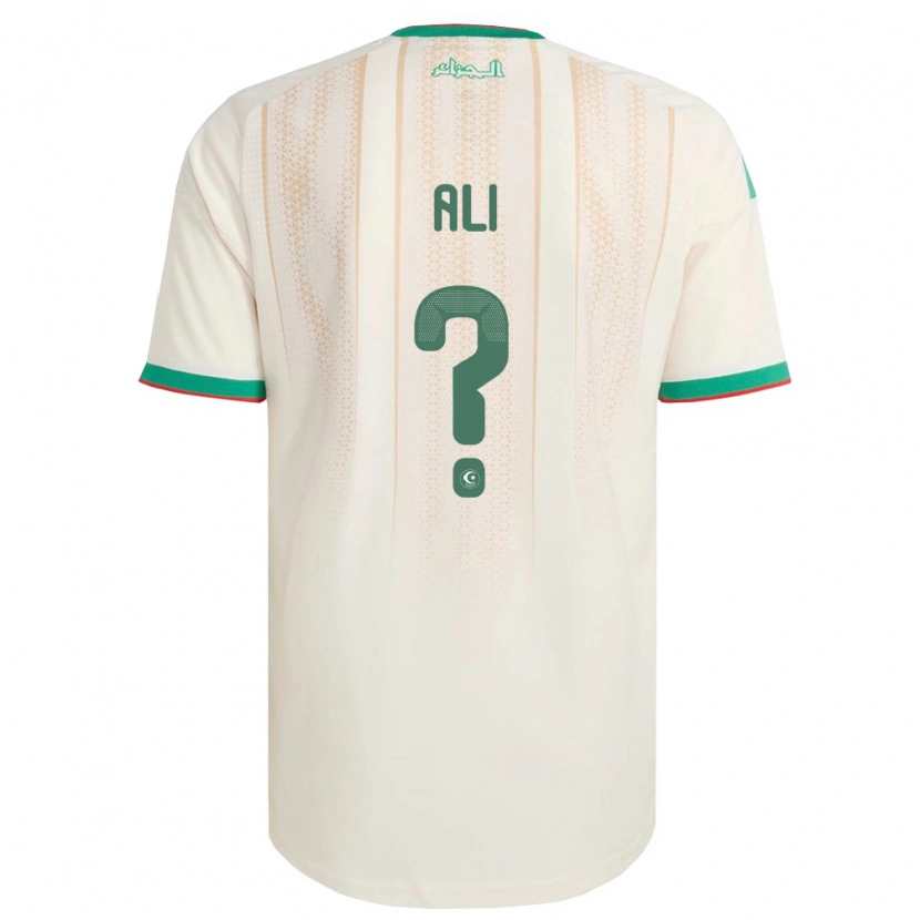 DanxenキッズアルジェリアKéfren Ali#0オフホワイト 緑 赤ホームシャツ26-28ジャージーユニフォーム