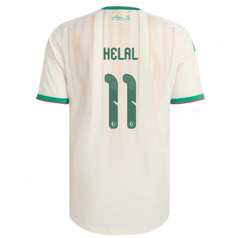 DanxenキッズアルジェリアMounir Helal#11オフホワイト 緑 赤ホームシャツ26-28ジャージーユニフォーム