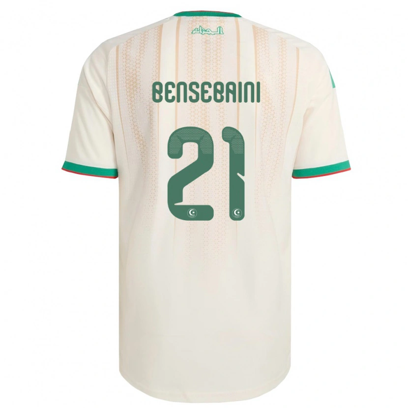 Danxenキッズアルジェリアラミ・ベンセバイニ#21オフホワイト 緑 赤ホームシャツ26-28ジャージーユニフォーム