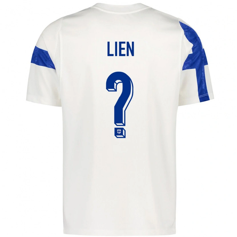 DanxenキッズフィンランドCasper Lien#0白 青ホームシャツ26-28ジャージーユニフォーム