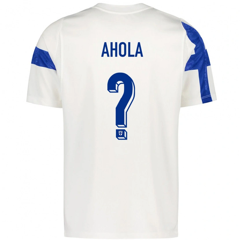 DanxenキッズフィンランドEmil Ahola#0白 青ホームシャツ26-28ジャージーユニフォーム