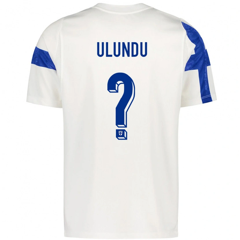 DanxenキッズフィンランドVincent Ulundu#0白 青ホームシャツ26-28ジャージーユニフォーム