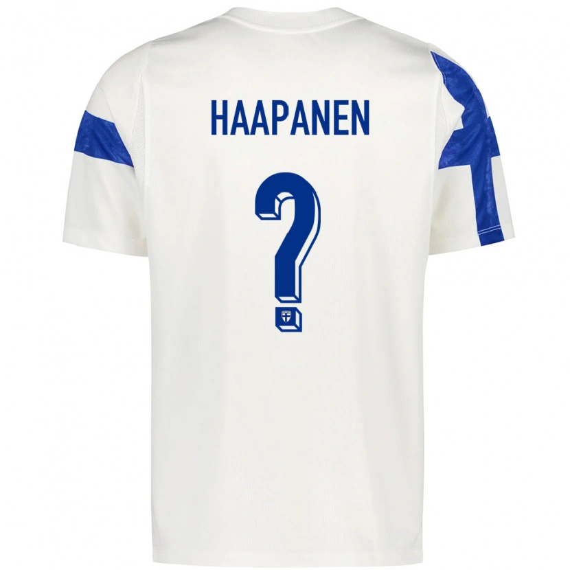 DanxenキッズフィンランドMitja Haapanen#0白 青ホームシャツ26-28ジャージーユニフォーム