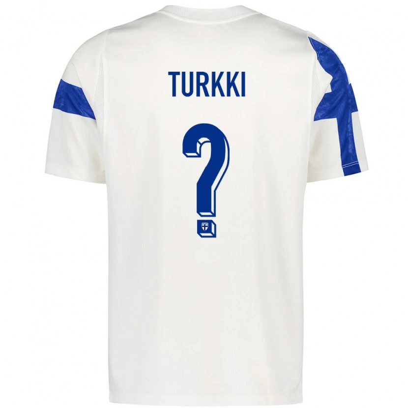 DanxenキッズフィンランドEetu Turkki#0白 青ホームシャツ26-28ジャージーユニフォーム