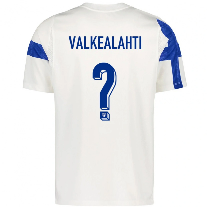 DanxenキッズフィンランドViljami Valkealahti#0白 青ホームシャツ26-28ジャージーユニフォーム