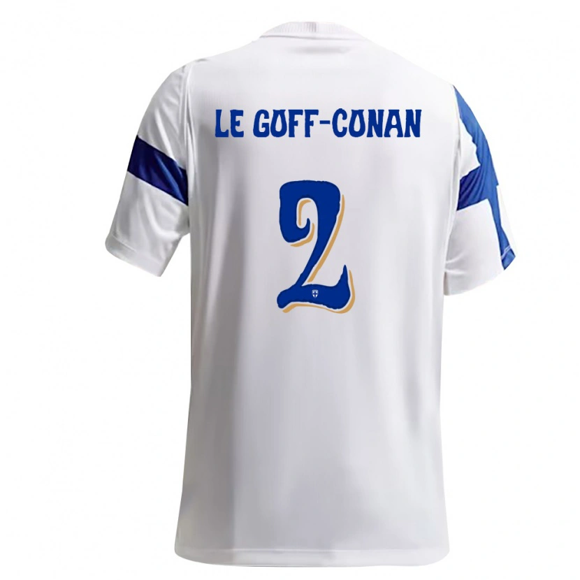 DanxenキッズフィンランドAdam Le Goff-Conan#2白 青ホームシャツ26-28ジャージーユニフォーム