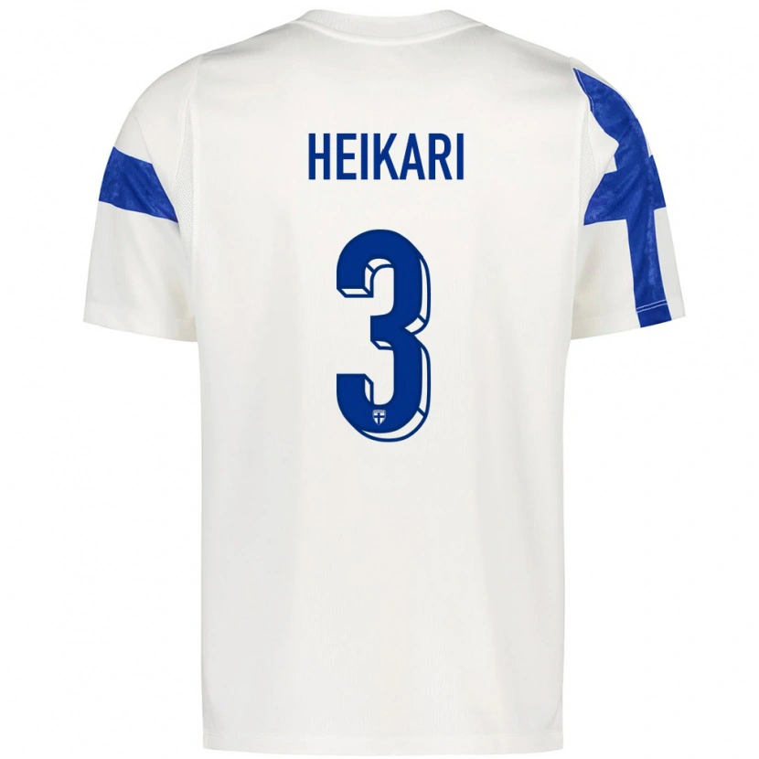 DanxenキッズフィンランドSamuel Heikari#3白 青ホームシャツ26-28ジャージーユニフォーム
