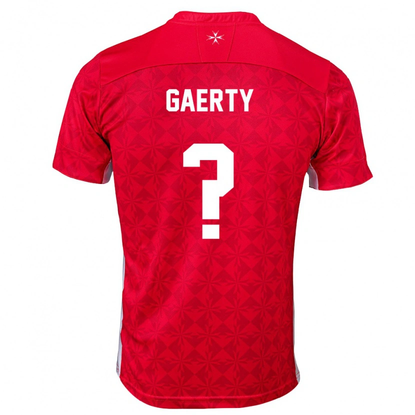 DanxenキッズマルタBen Gaerty#0赤 白ホームシャツ26-28ジャージーユニフォーム