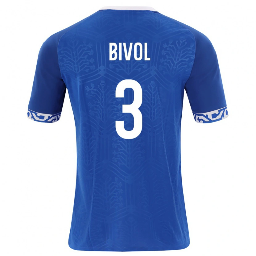 DanxenキッズモルドバVictor Bivol#3ロイヤルブルー 白ホームシャツ26-28ジャージーユニフォーム