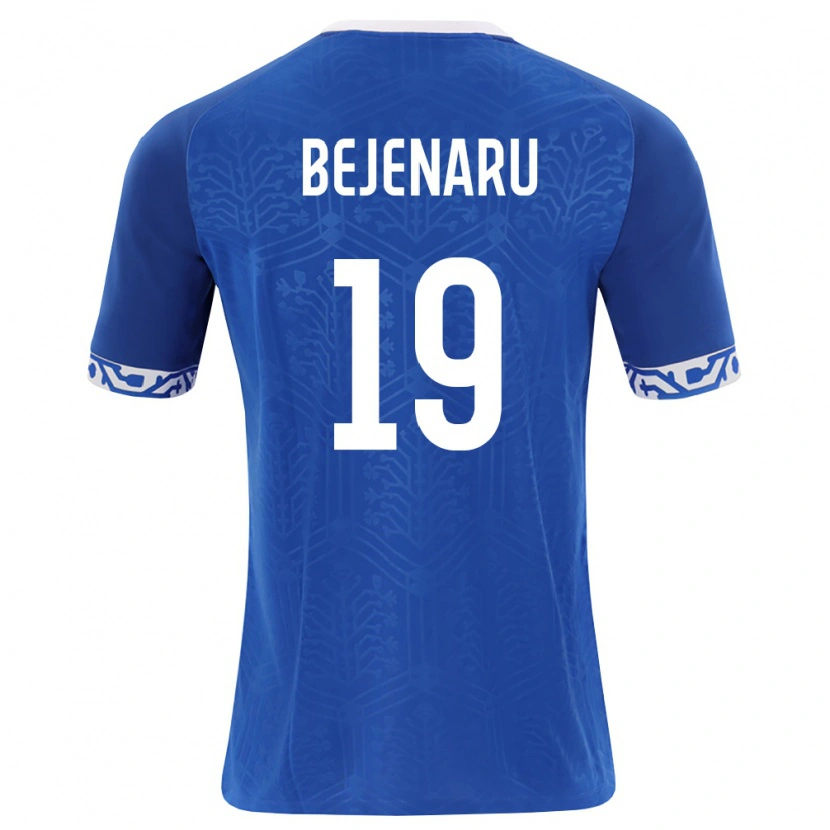 DanxenキッズモルドバVadim Bejenaru#19ロイヤルブルー 白ホームシャツ26-28ジャージーユニフォーム