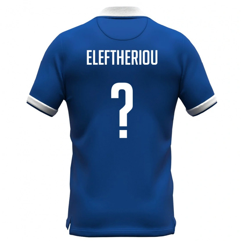 DanxenキッズキプロスAndreas Eleftheriou#0ロイヤルブルー 白ホームシャツ26-28ジャージーユニフォーム
