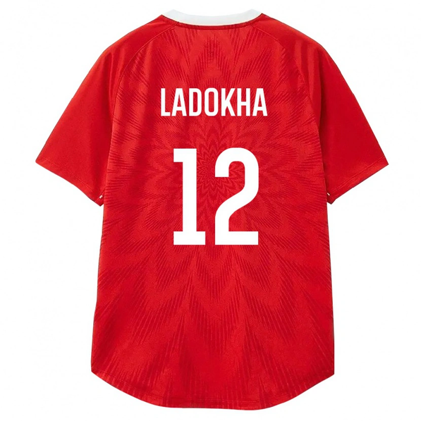 DanxenキッズロシアDanil Ladokha#12赤 白 茶ホームシャツ26-28ジャージーユニフォーム